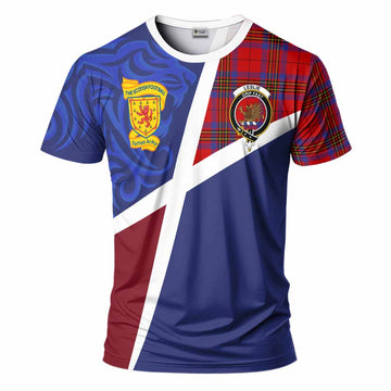 Leslie The Scottish Football Crest T-Shirt Lion-Tartan Army