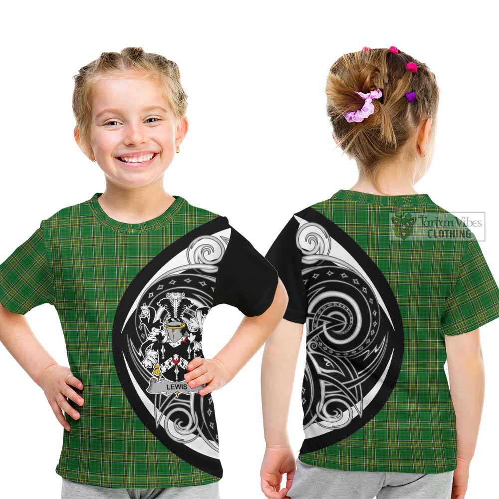 Tartan Vibes Clothing Lewis Irish Clan Kid T-Shirt Celtic Circle Style