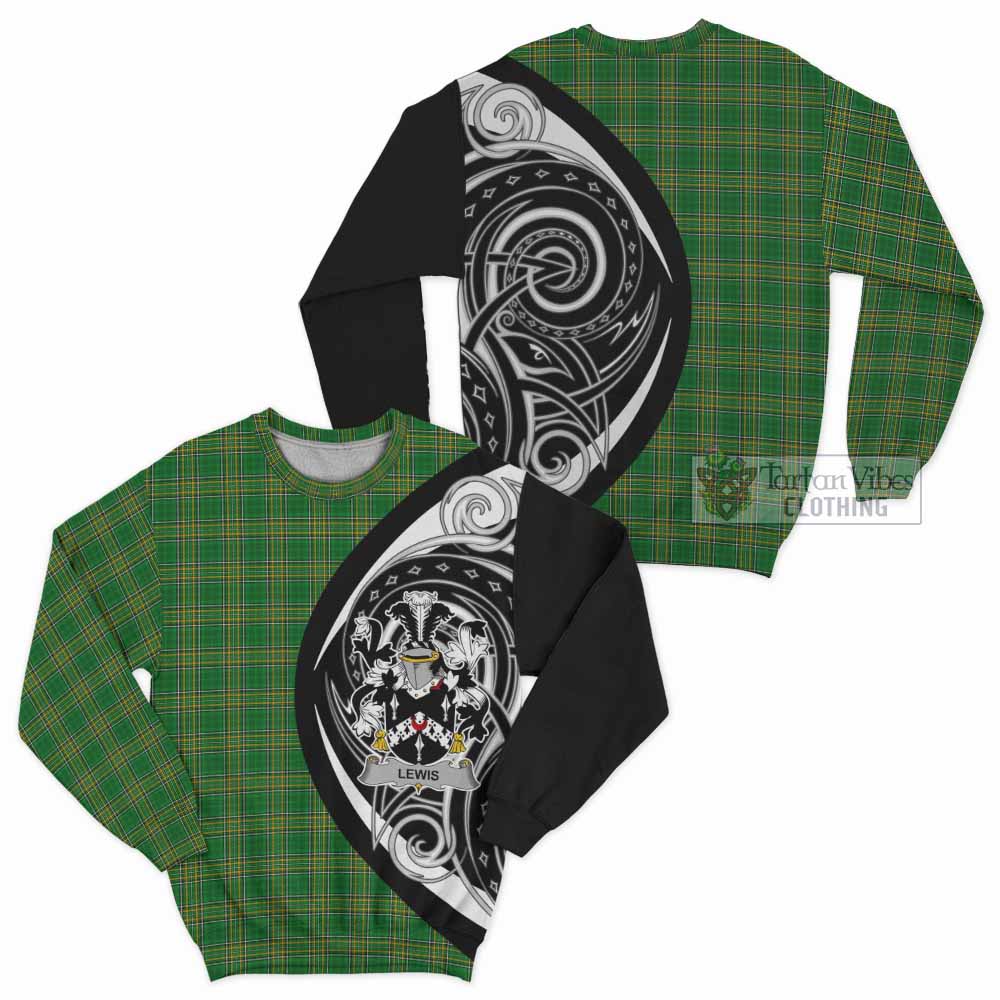 Lewis Irish Clan Sweatshirt Celtic Circle Style - Tartan Vibes Clothing