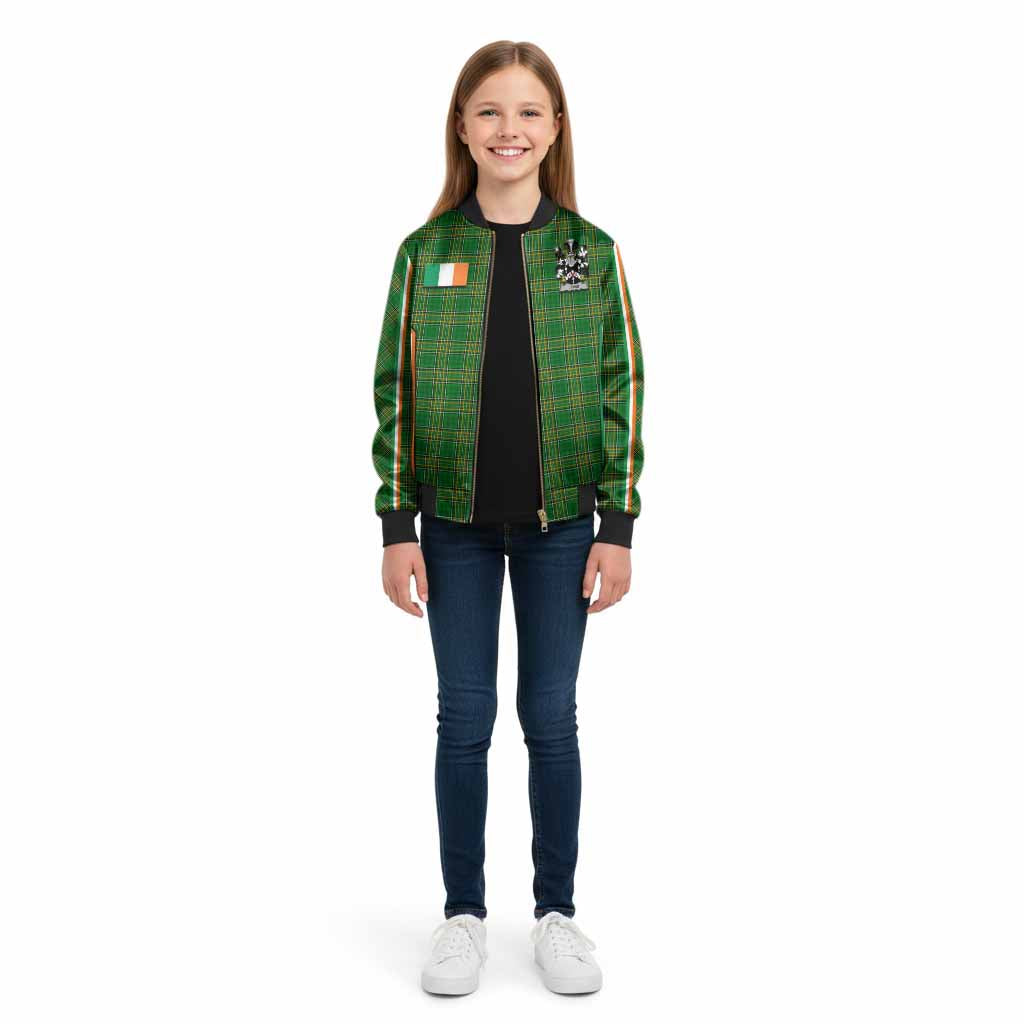 Lewis Irish Clan Coat of Arm Tartan Kid Bomber Jacket Flag Style