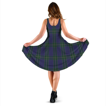 Lewis of Wales Tartan Sleeveless Midi Womens Dress