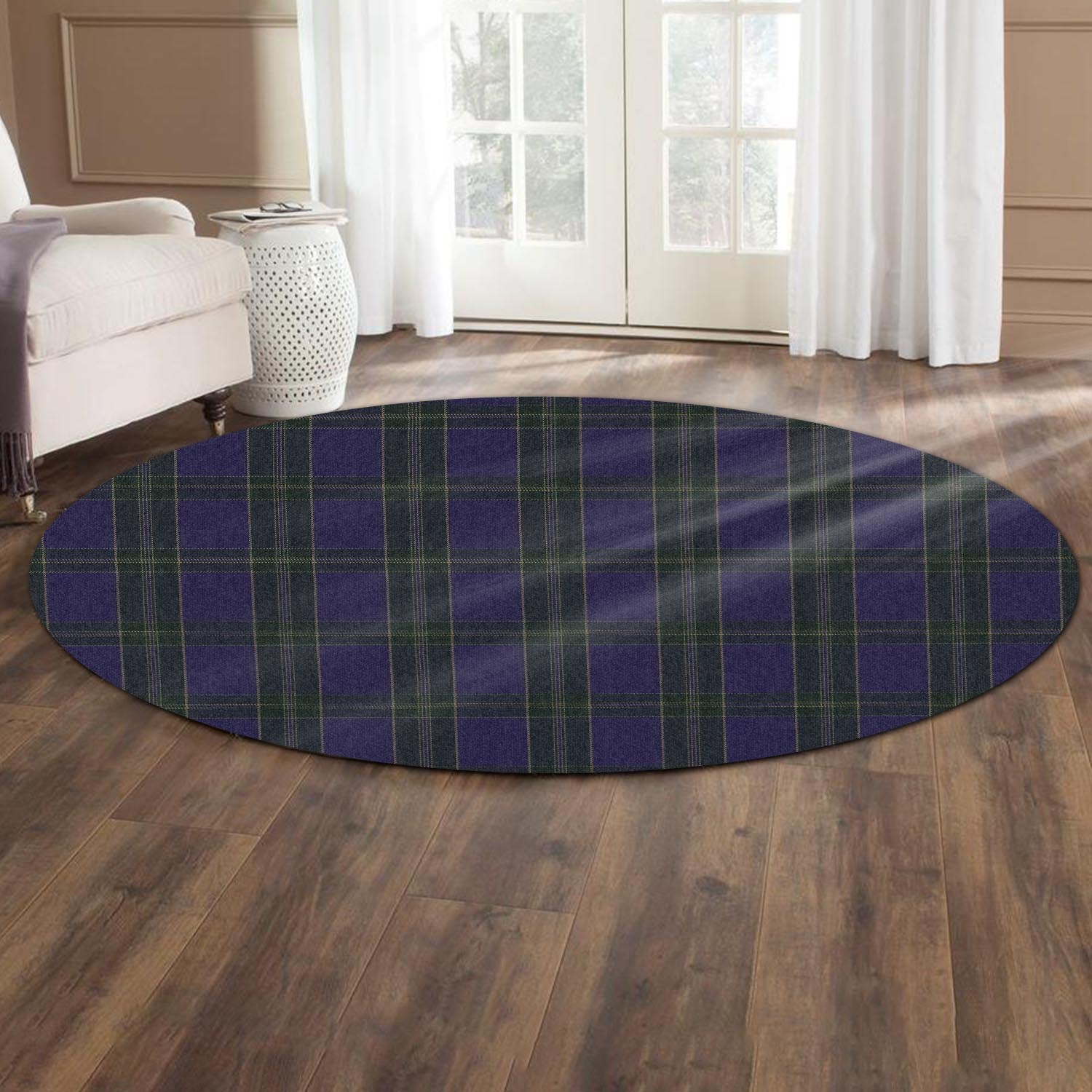 lewis-of-wales-tartan-round-rug