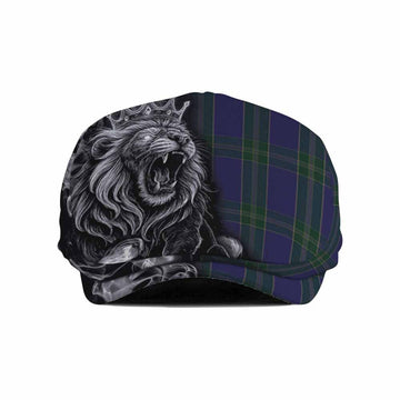 Lewis of Wales Tartan Flat Cap, Jeff Cap Roaring Lion Heritage