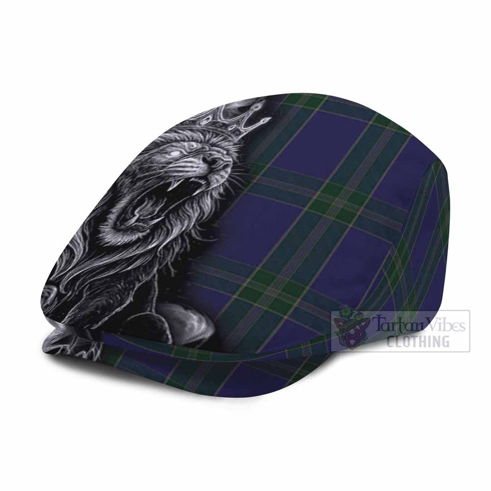 Lewis of Wales Tartan Flat Cap, Jeff Cap Roaring Lion Heritage