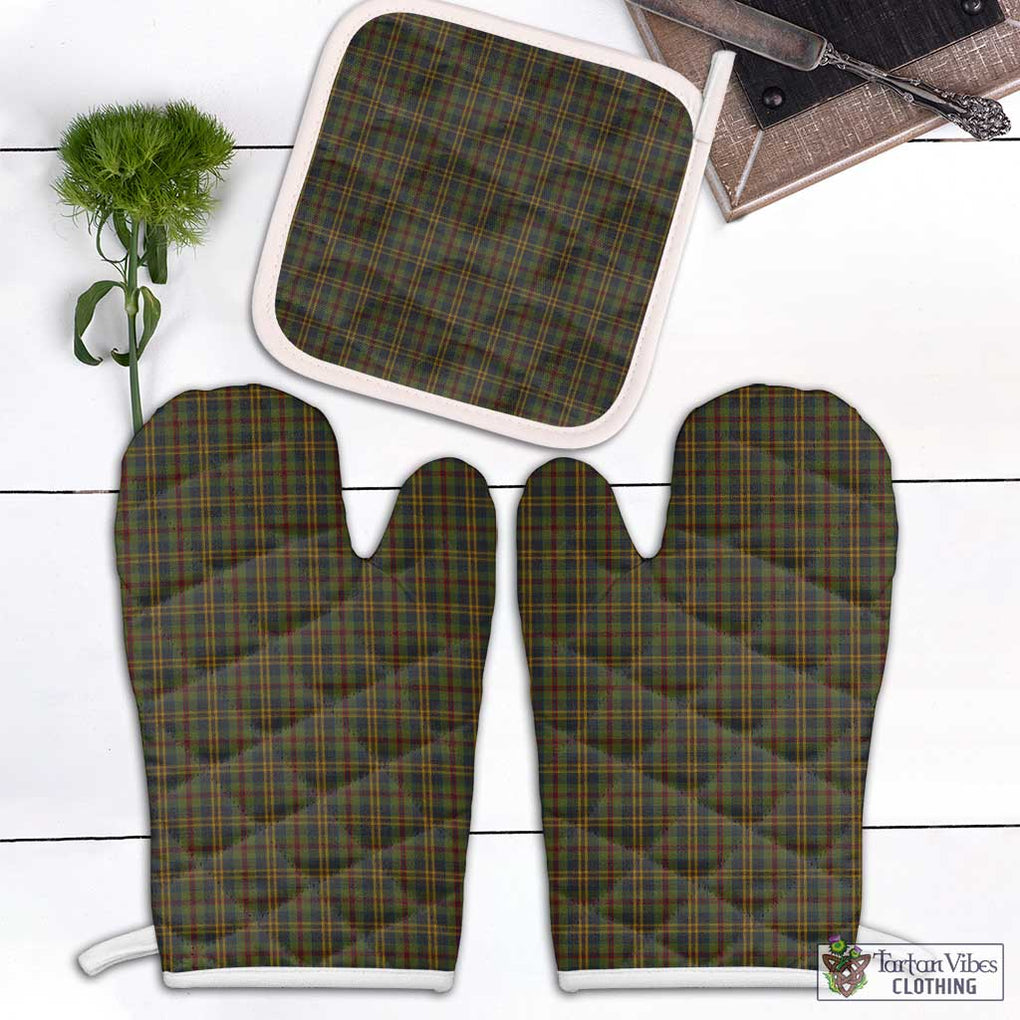 Limerick County Ireland Tartan Combo Oven Mitt & Pot-Holder Combo 1 Oven Mitt & 1 Pot-Holder White - Tartan Vibes Clothing