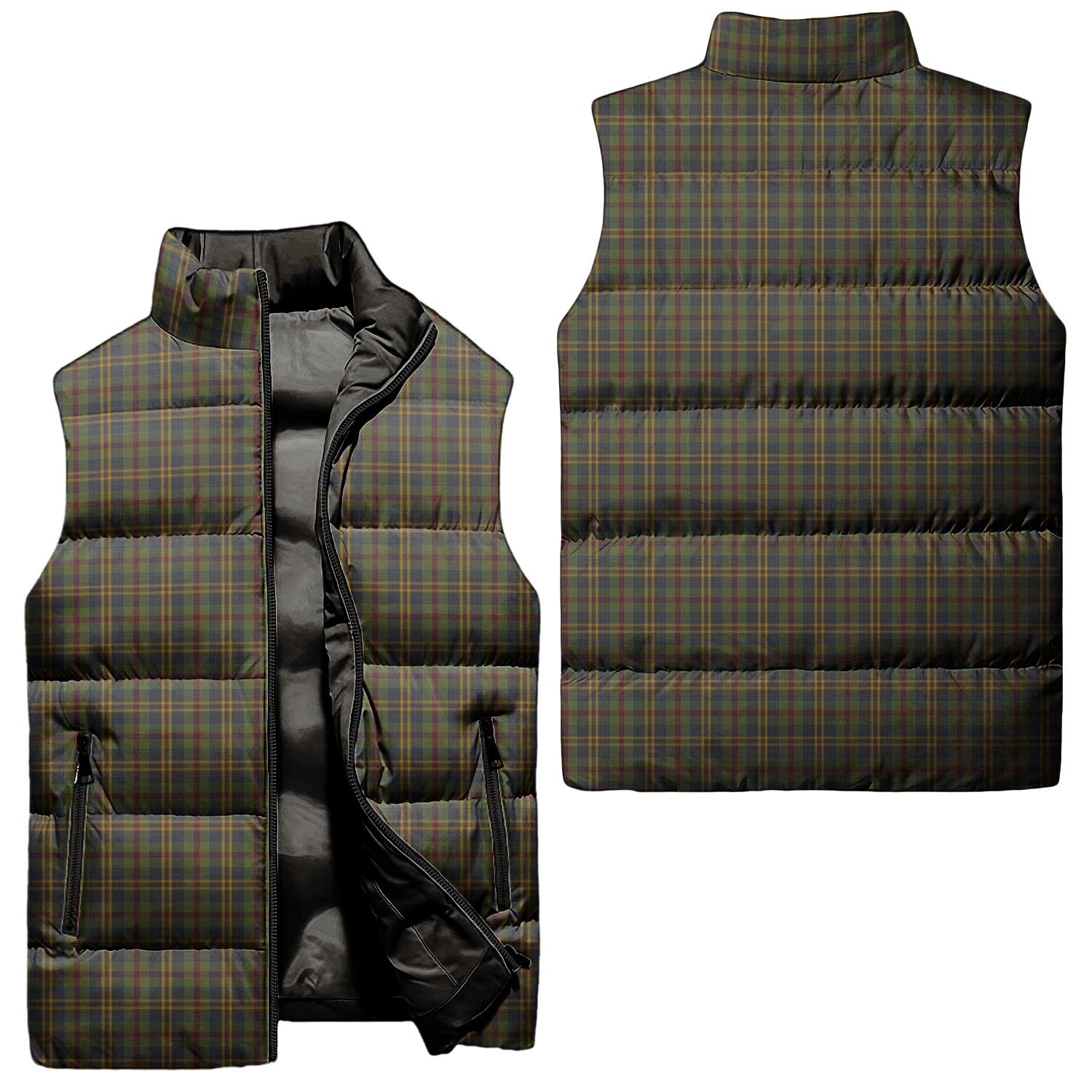 Limerick County Ireland Tartan Sleeveless Puffer Jacket Unisex - Tartan Vibes Clothing