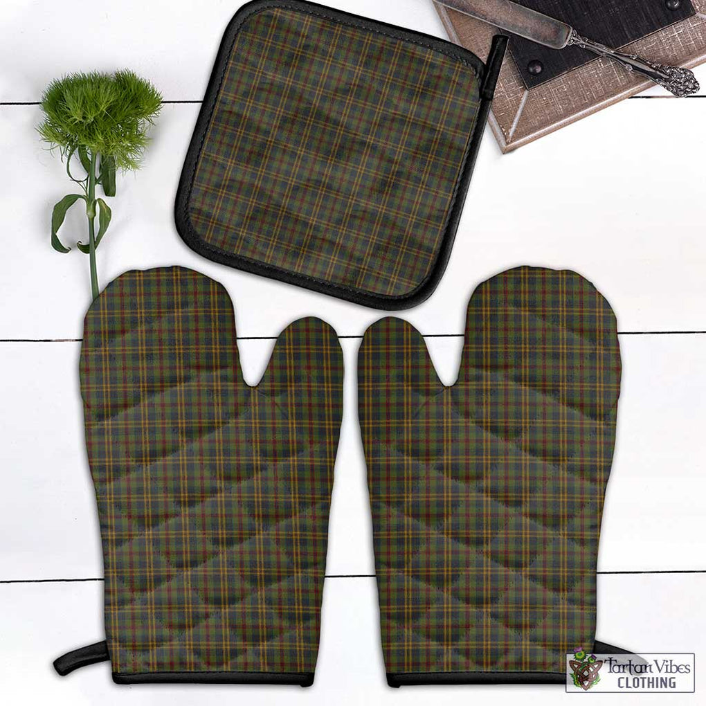 Limerick County Ireland Tartan Combo Oven Mitt & Pot-Holder Combo 1 Oven Mitt & 1 Pot-Holder Black - Tartan Vibes Clothing