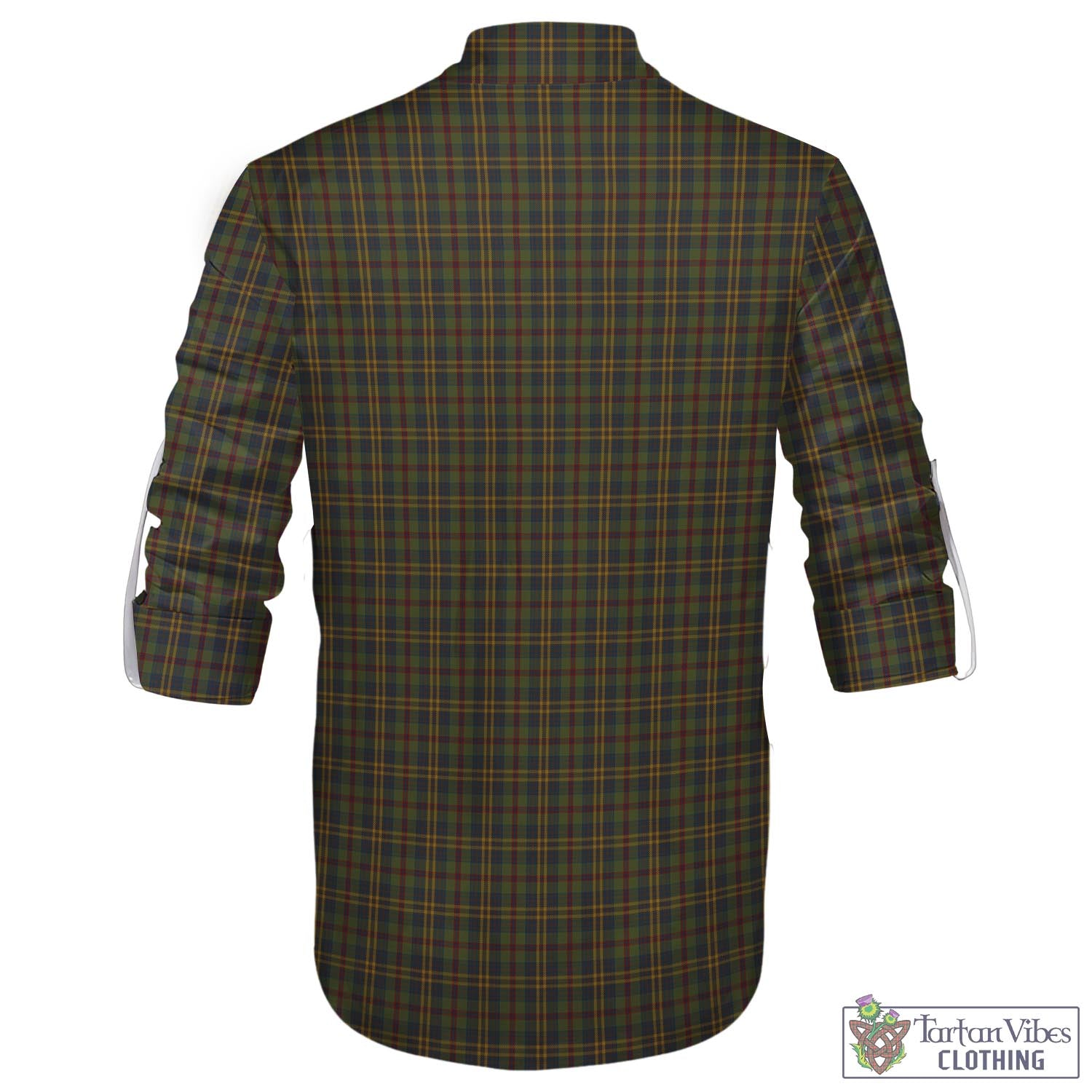 Tartan Vibes Clothing Limerick County Ireland Tartan Men's Scottish Traditional Jacobite Ghillie Kilt Shirt