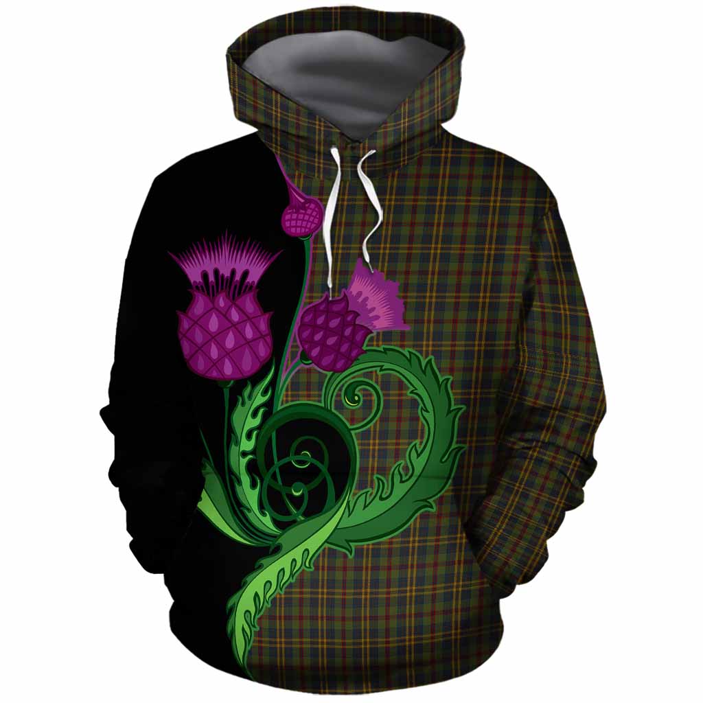 Limerick County Ireland Tartan Cotton Hoodie Traditional Scottish Thistle