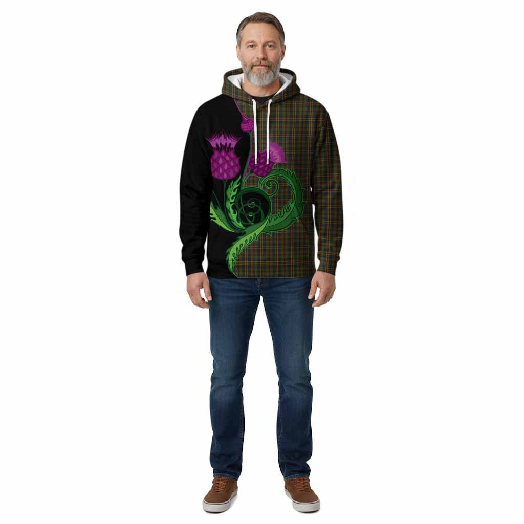 Limerick County Ireland Tartan Cotton Hoodie Traditional Scottish Thistle
