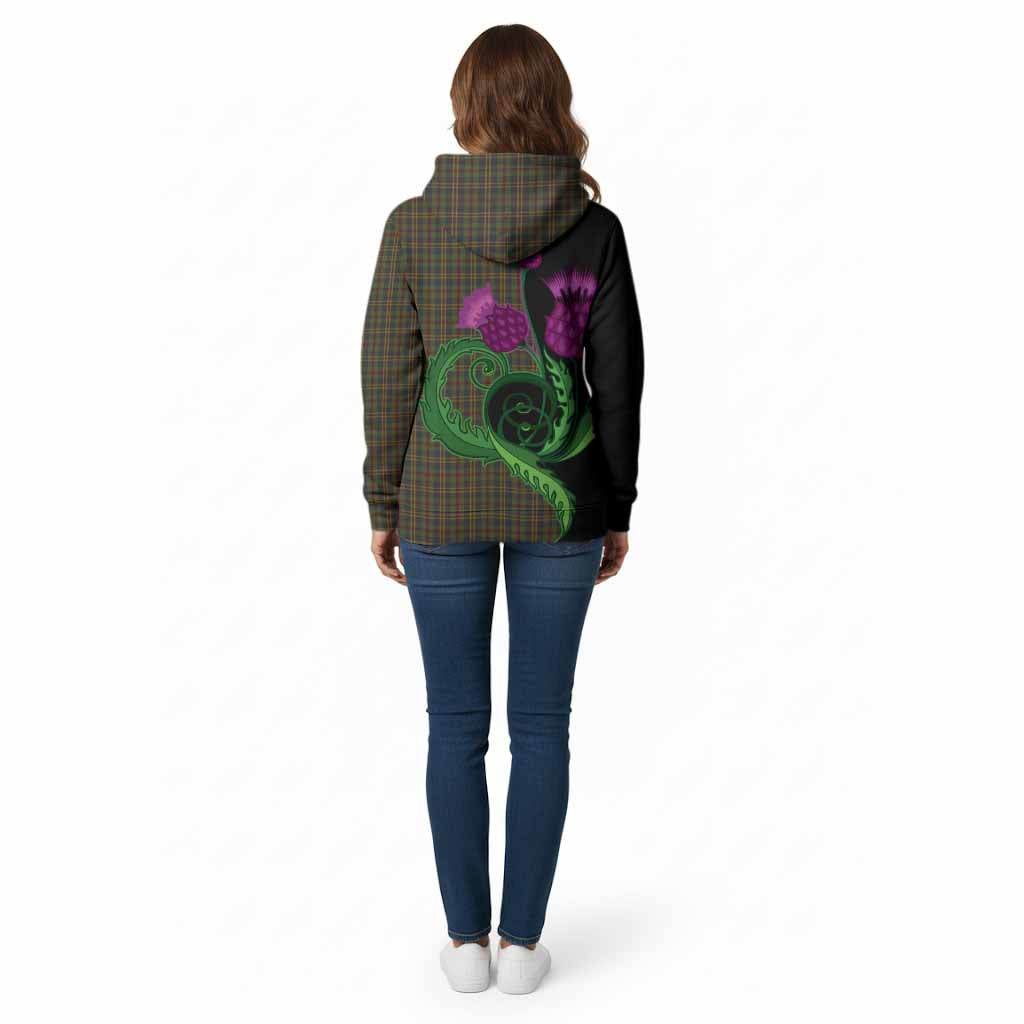 Limerick County Ireland Tartan Cotton Hoodie Traditional Scottish Thistle