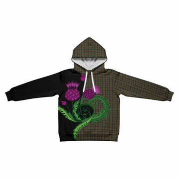 Limerick County Ireland Tartan Kid Hoodie Traditional Scottish Thistle