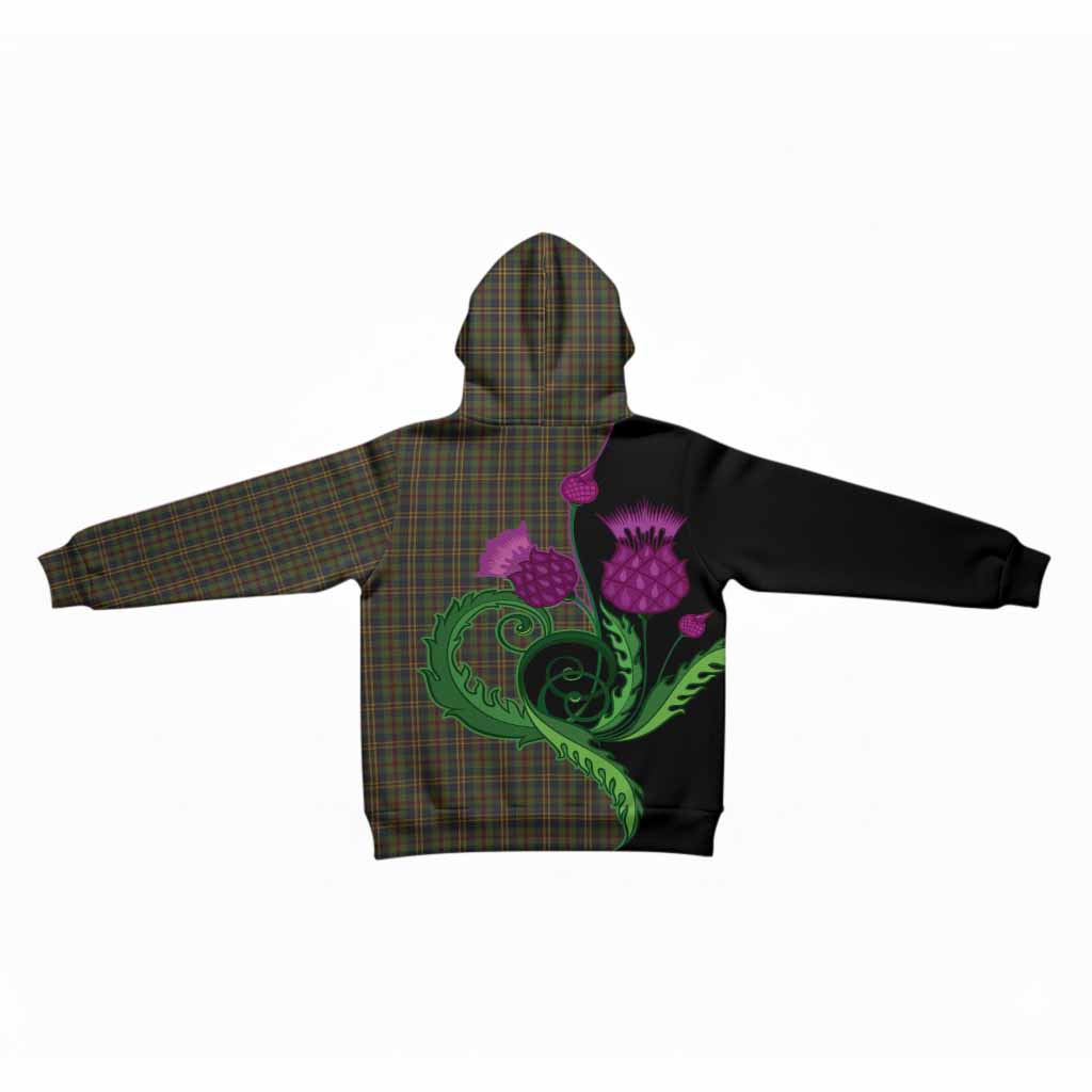 Limerick County Ireland Tartan Kid Hoodie Traditional Scottish Thistle