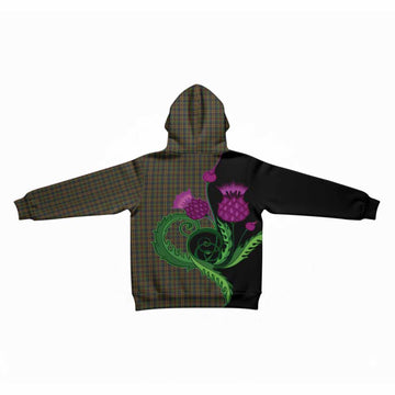 Limerick County Ireland Tartan Kid Hoodie Traditional Scottish Thistle