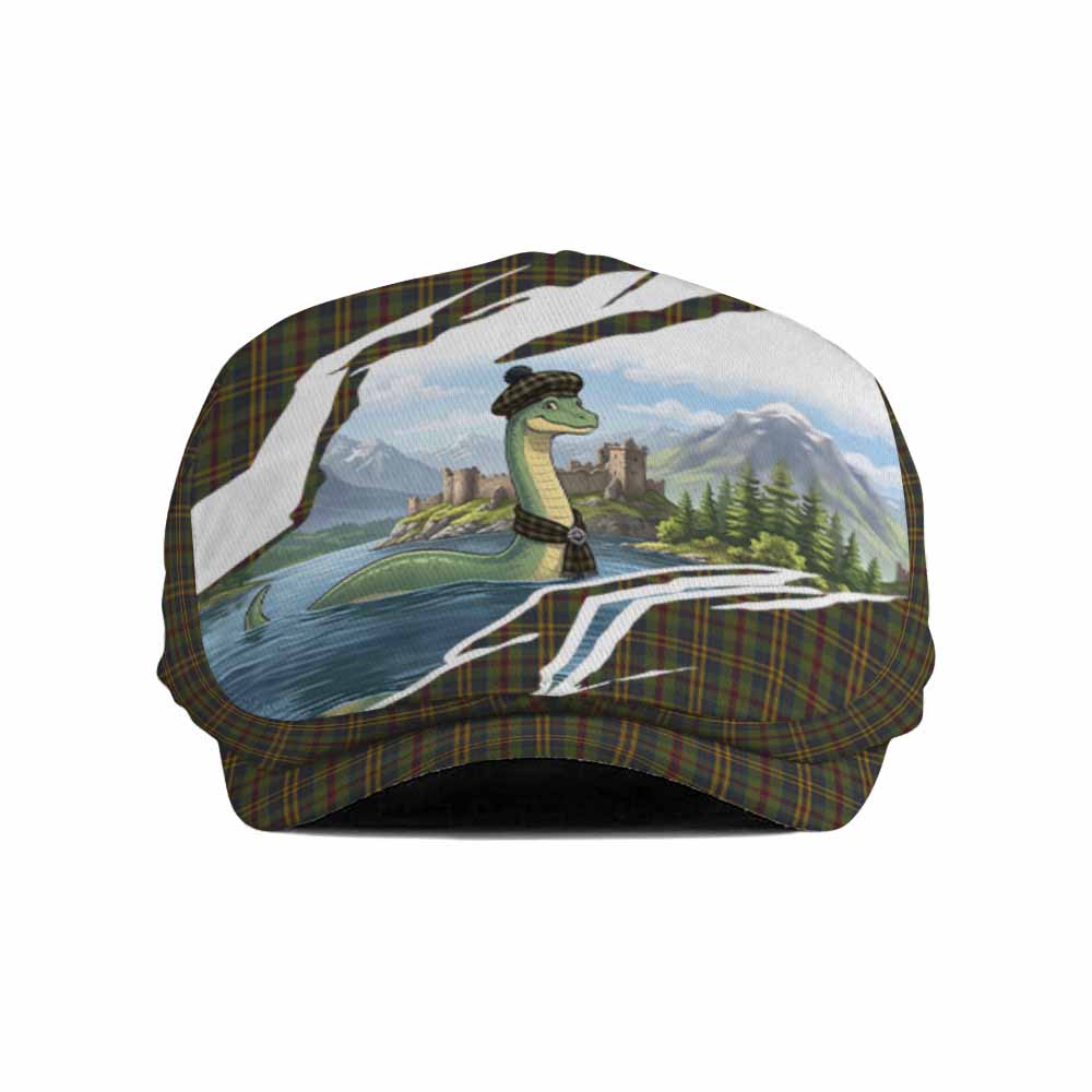 Limerick Tartan Loch Ness Monster Scottish Heritage Art Flat Cap, Jeff Cap