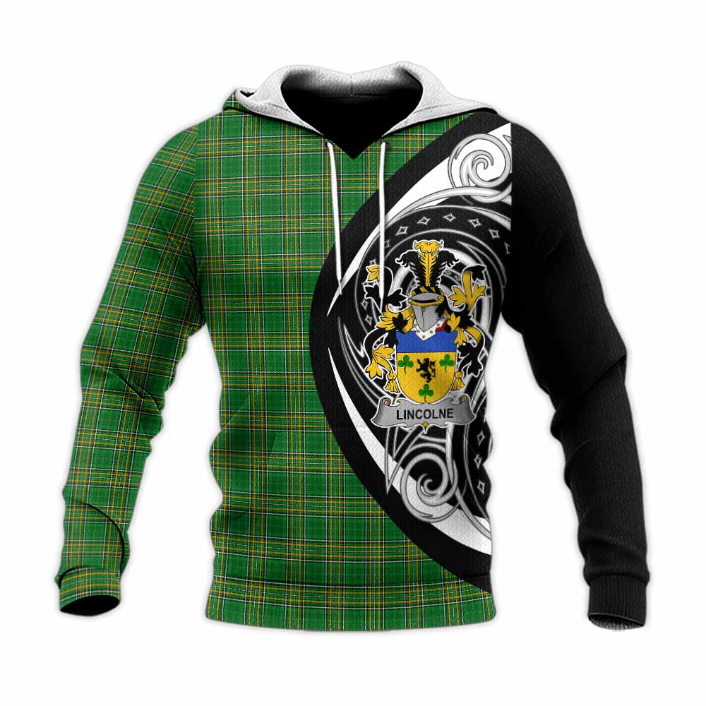 Lincolne Irish Clan Knitted Hoodie Celtic Circle Style Unisex Knitted Pullover Hoodie - Tartan Vibes Clothing
