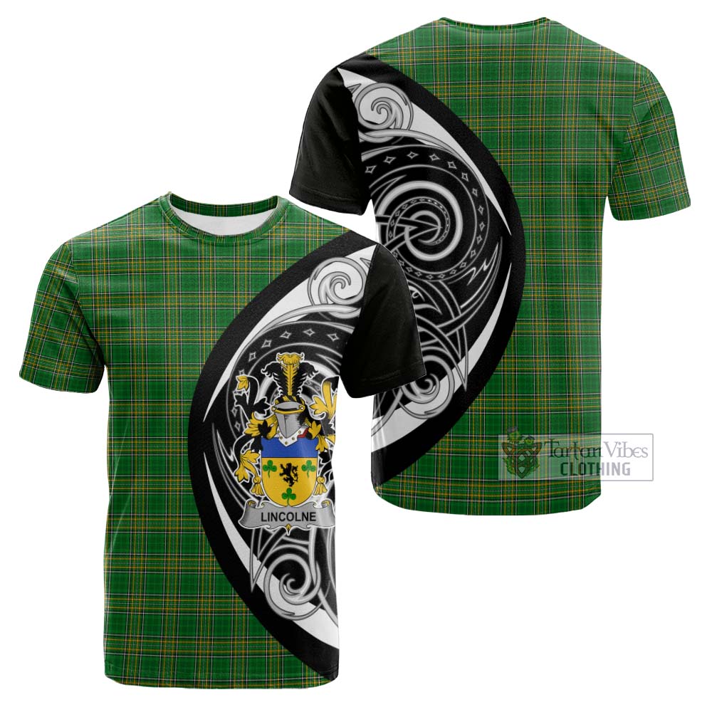 Lincolne Irish Clan Cotton T-shirt Celtic Circle Style - Tartan Vibes Clothing