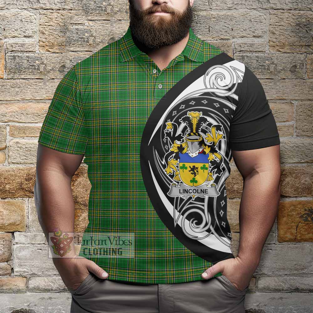 Lincolne Irish Clan Polo Shirt Celtic Circle Style - Tartan Vibes Clothing
