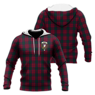 Lindsay Tartan Knitted Hoodie with Family Crest