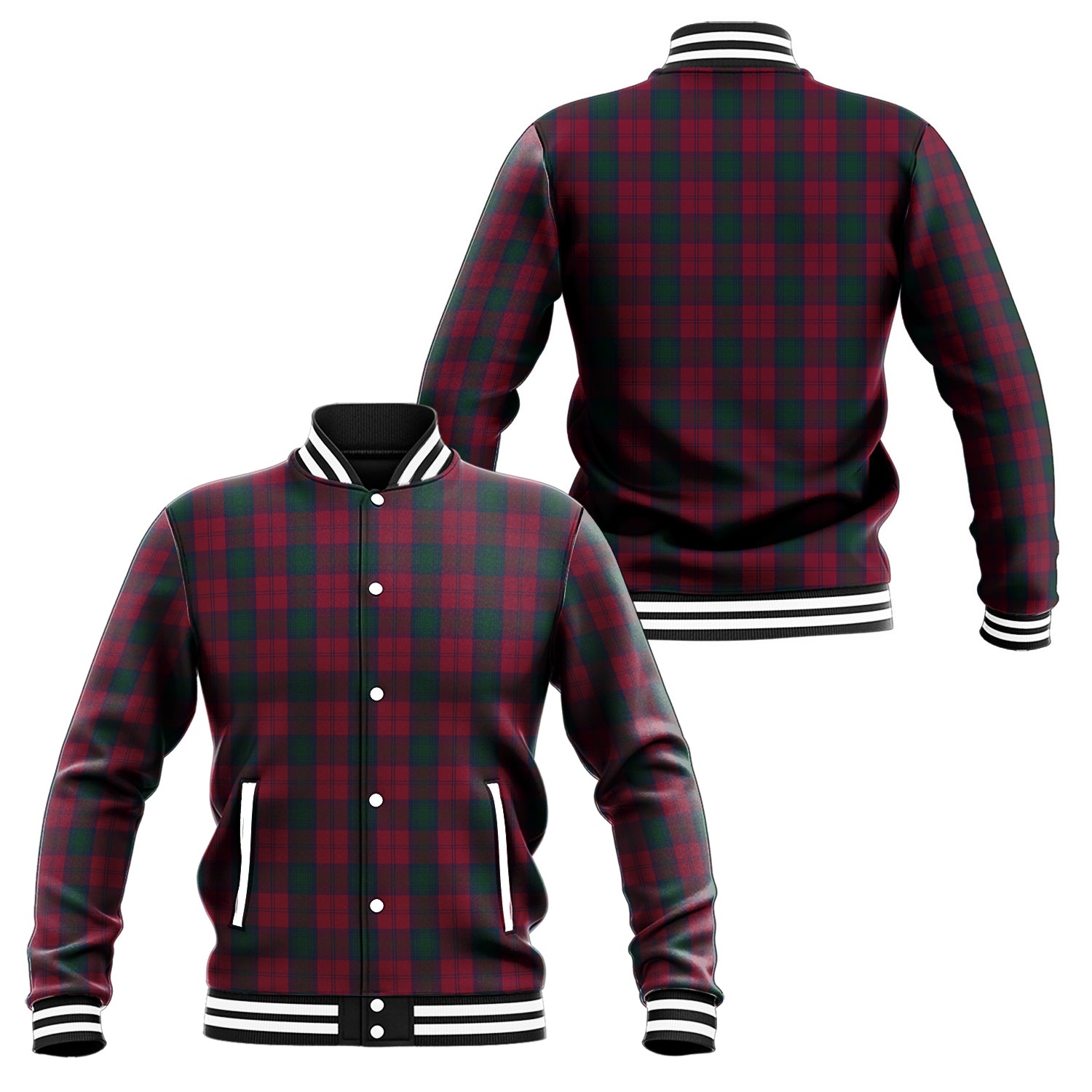 Lindsay Tartan Baseball Jacket Unisex - Tartan Vibes Clothing