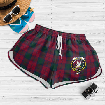 Lindsay Tartan Womens Shorts with Family Crest