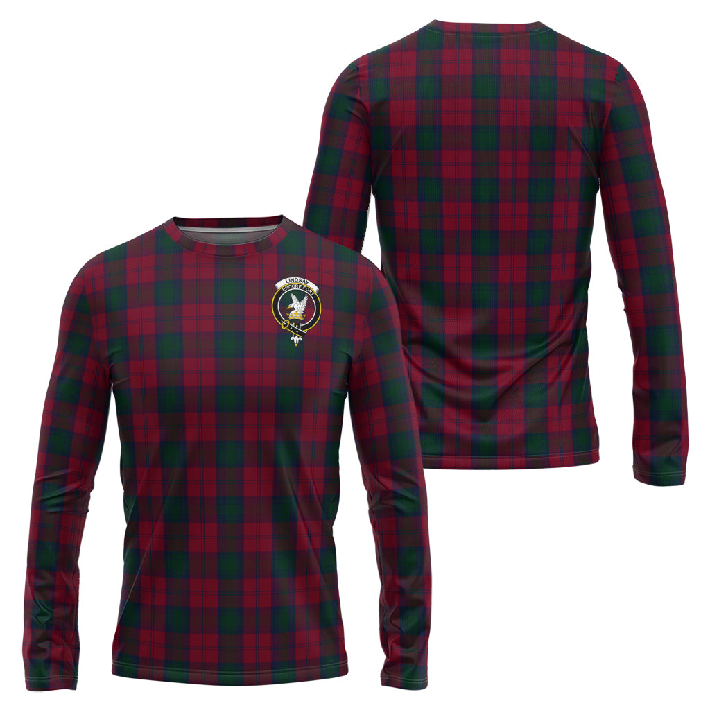 lindsay-tartan-long-sleeve-t-shirt-with-family-crest