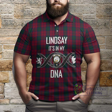 Lindsay Tartan Polo Shirt with Family Crest DNA In Me Style