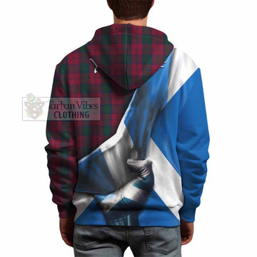 Tartan Vibes Clothing Lindsay Tartan Hoodie with Family Crest Scotland Patriotic Style