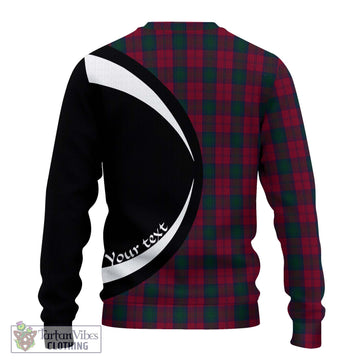Lindsay Tartan Ugly Sweater with Family Crest Circle Style - Tartan Vibes Clothing