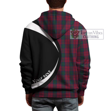 Tartan Vibes Clothing Lindsay Tartan Hoodie with Family Crest Circle Style