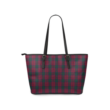 Lindsay Tartan Leather Tote Bag