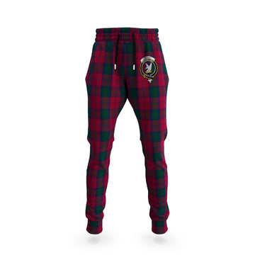 Lindsay Tartan Joggers Pants with Family Crest