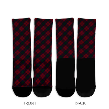 Lindsay Tartan Crew Socks Cross Style