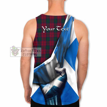 Tartan Vibes Clothing Lindsay Tartan Men's Tank Top with Family Crest Scotland Patriotic Style