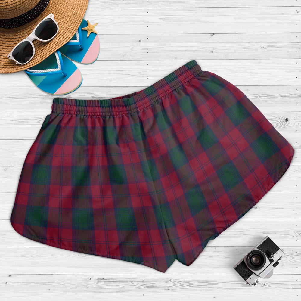 lindsay-tartan-womens-shorts-with-family-crest