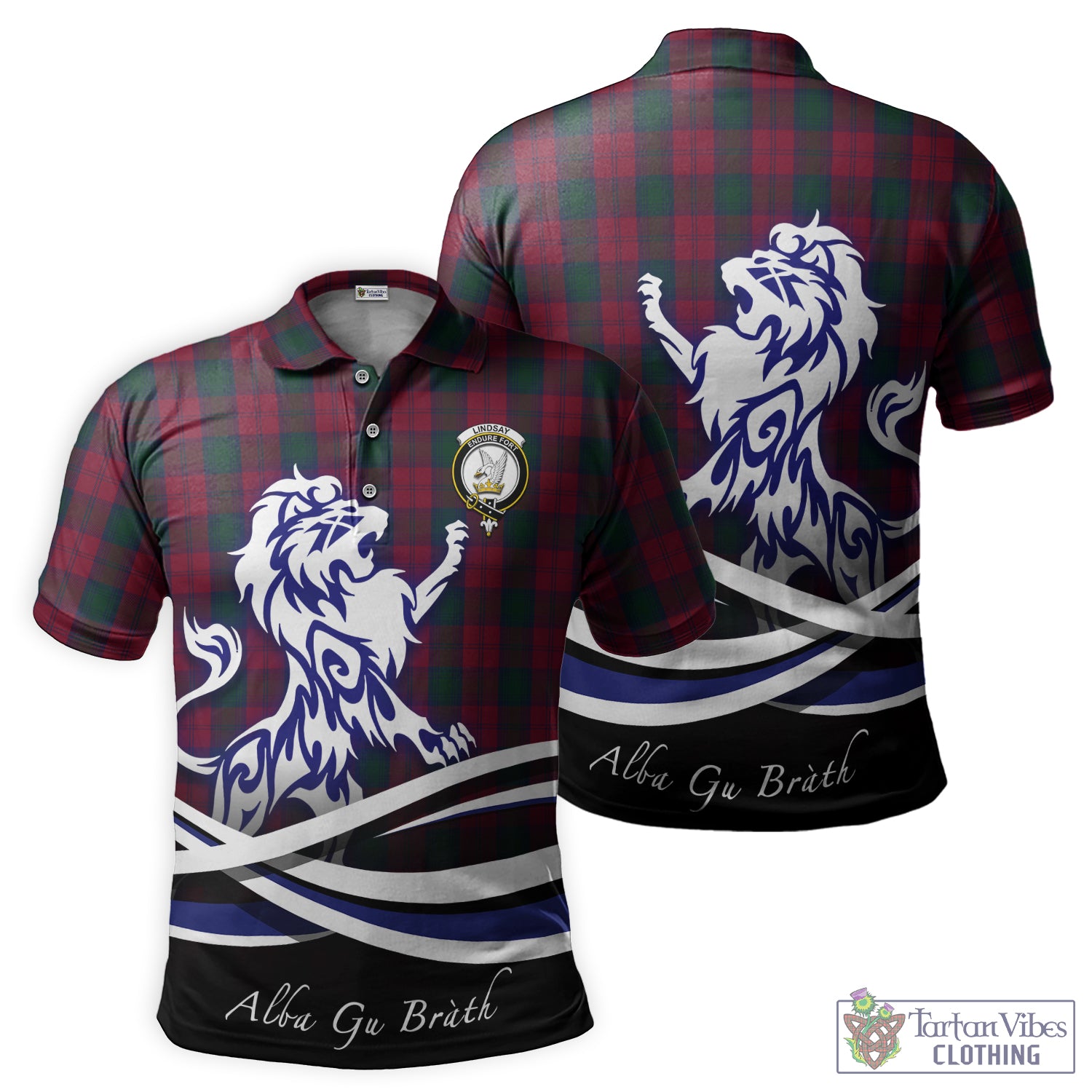 lindsay-tartan-polo-shirt-with-alba-gu-brath-regal-lion-emblem