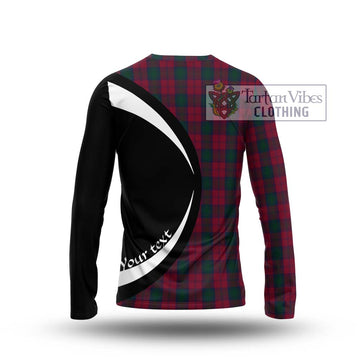 Lindsay Tartan Long Sleeve T-Shirt with Family Crest Circle Style