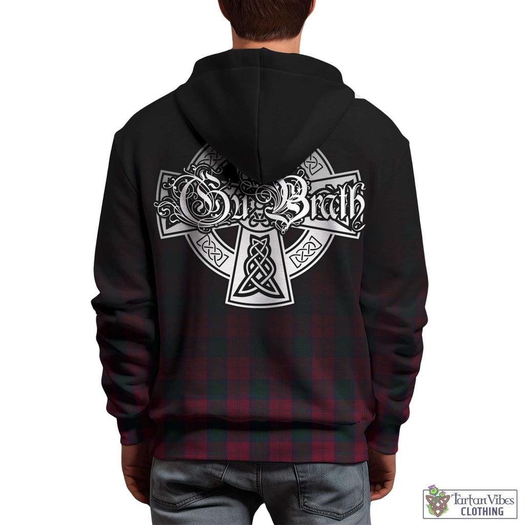 Tartan Vibes Clothing Lindsay Tartan Hoodie Featuring Alba Gu Brath Family Crest Celtic Inspired