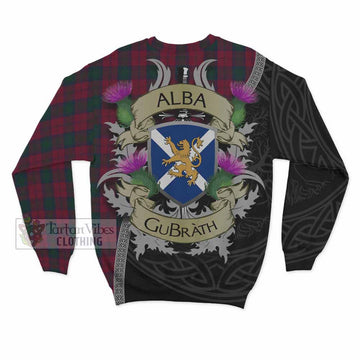 Tartan Vibes Clothing Lindsay Tartan Family Crest Sweatshirt Lion Rampant Royal Thistle Shield Celtic Inspired