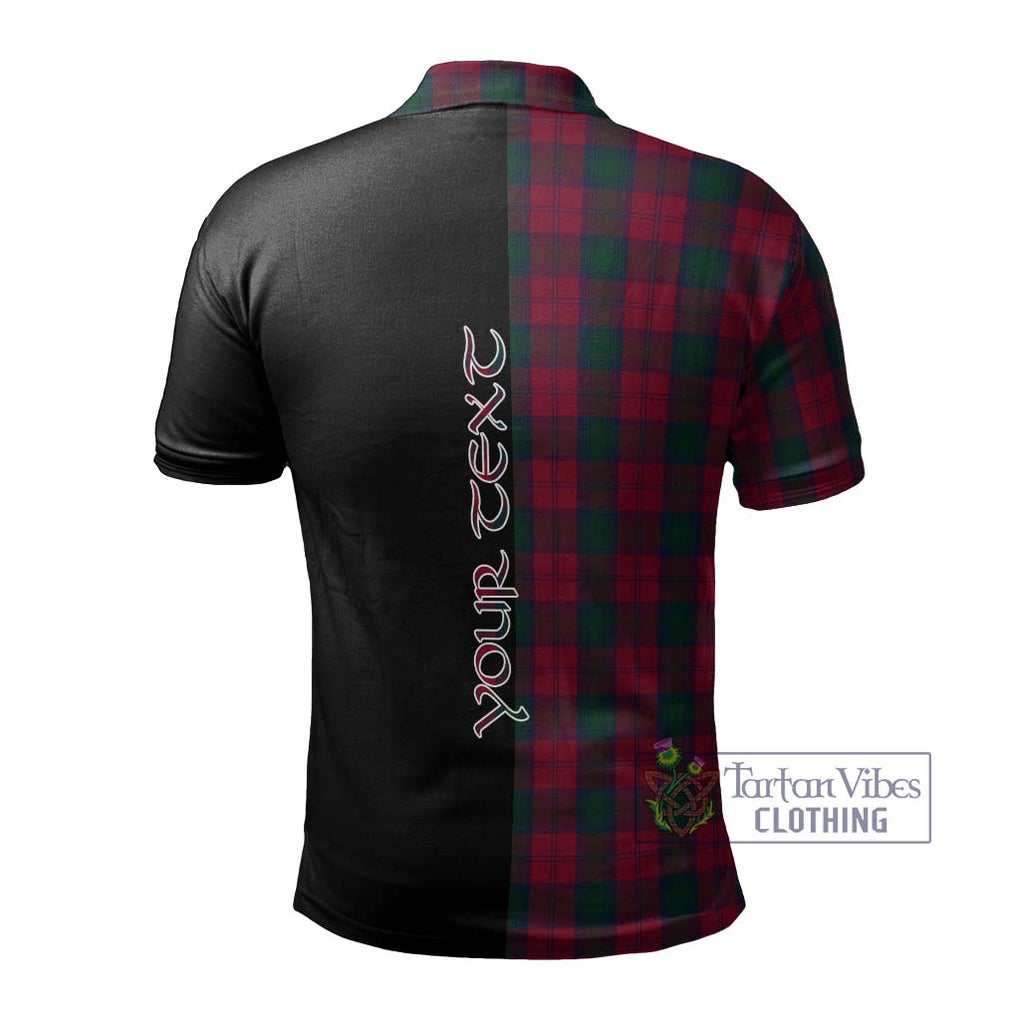 Lindsay Tartan Polo Shirt with Family Crest and Half Of Me Style - Tartanvibesclothing Shop