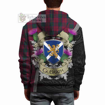 Tartan Vibes Clothing Lindsay Tartan Family Crest Hoodie Lion Rampant Royal Thistle Shield Celtic Inspired
