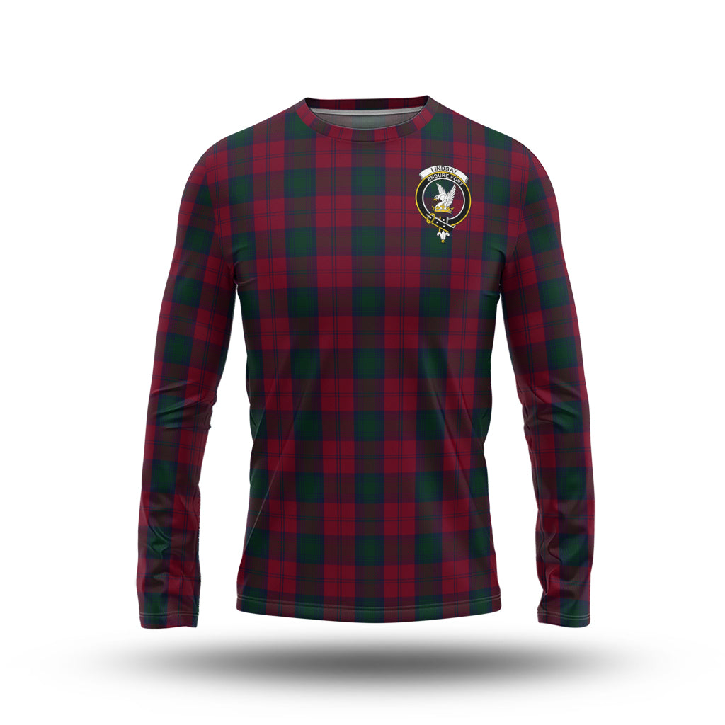 lindsay-tartan-long-sleeve-t-shirt-with-family-crest