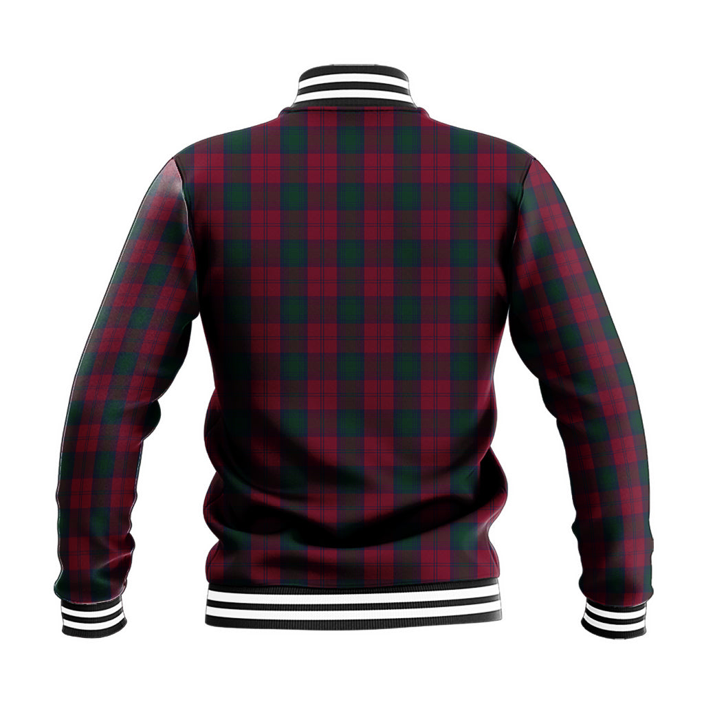 Lindsay Tartan Baseball Jacket with Family Crest - Tartan Vibes Clothing