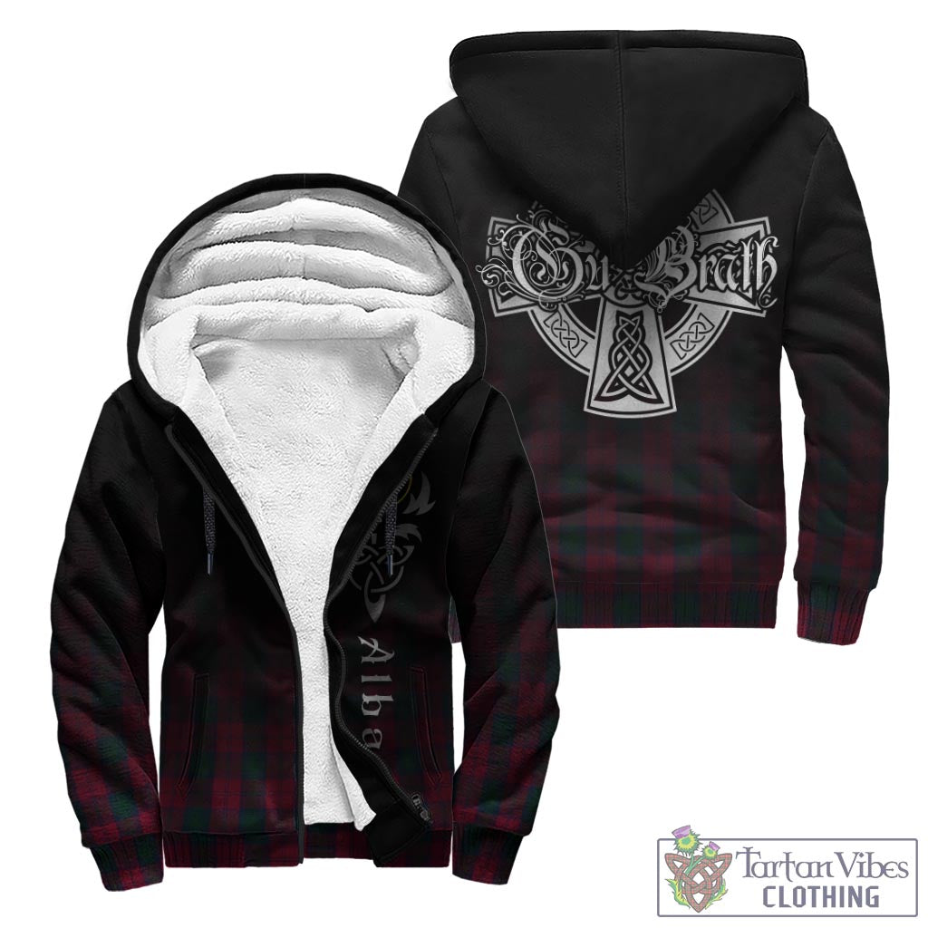 Tartan Vibes Clothing Lindsay Tartan Sherpa Hoodie Featuring Alba Gu Brath Family Crest Celtic Inspired