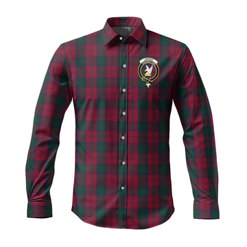 Lindsay Tartan Long Sleeve Button Up Shirt with Family Crest