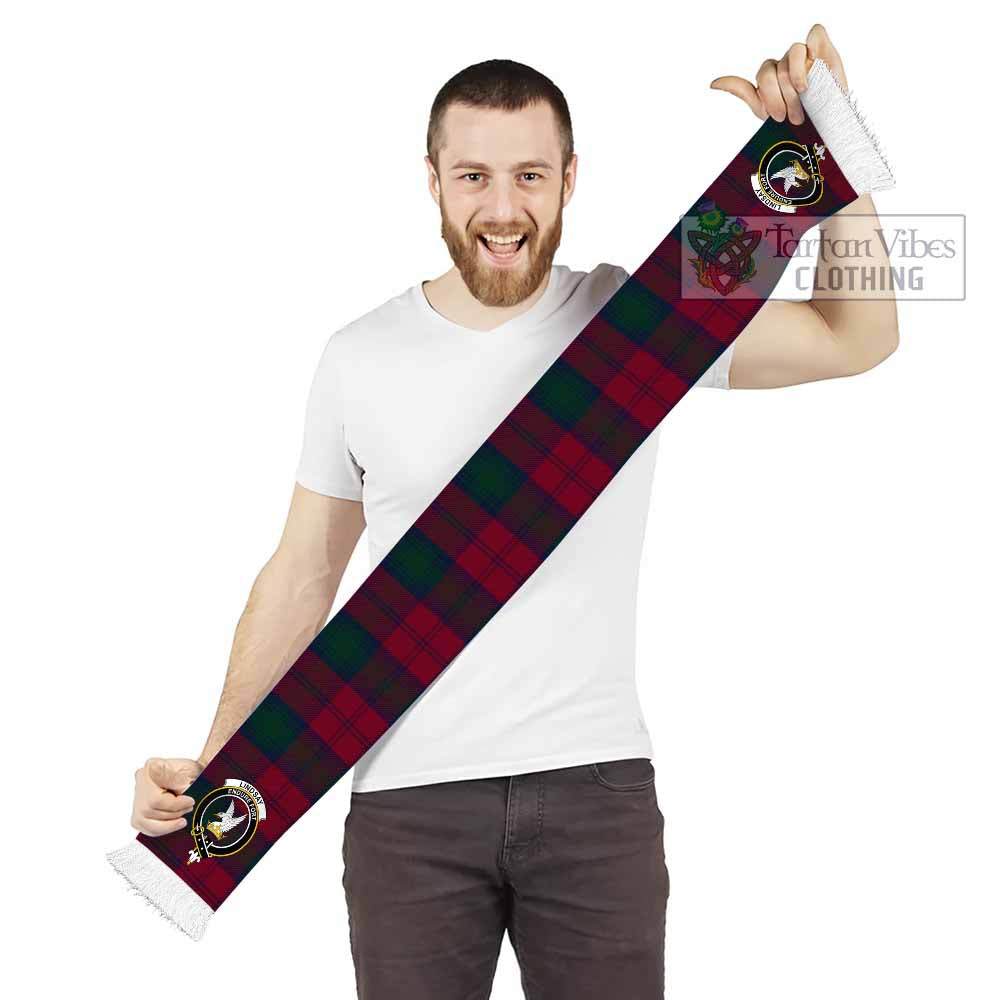 Tartan Vibes Clothing Lindsay Tartan Ruffneck Scarf with Family Crest