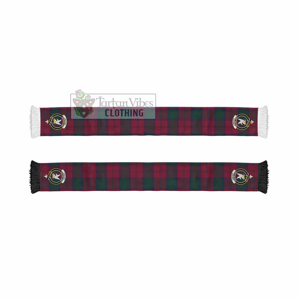 Tartan Vibes Clothing Lindsay Tartan Ruffneck Scarf with Family Crest