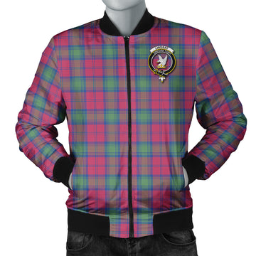 Lindsay Ancient Tartan Bomber Jacket with Family Crest