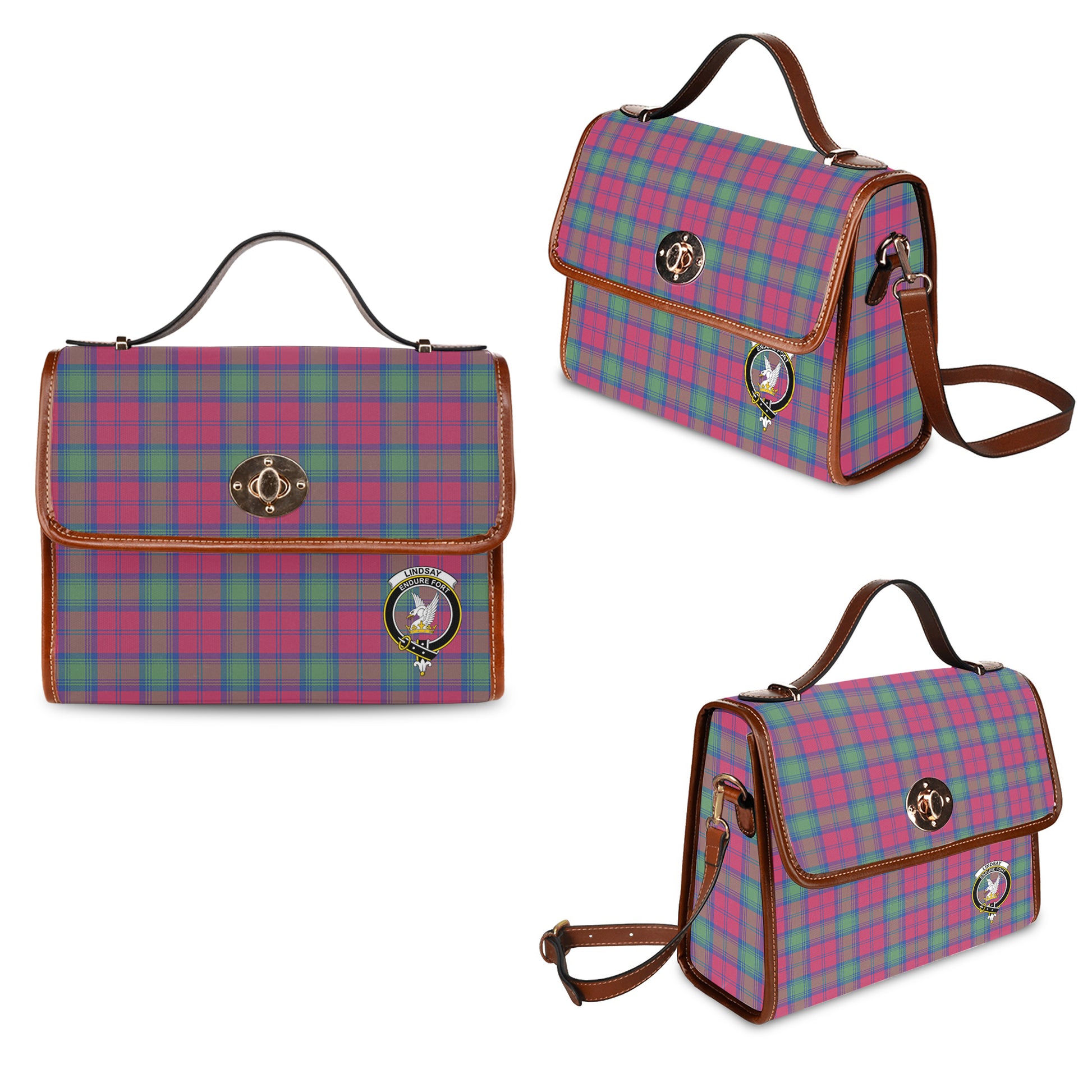lindsay-ancient-tartan-leather-strap-waterproof-canvas-bag-with-family-crest