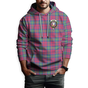 Lindsay Ancient Tartan Hoodie with Family Crest